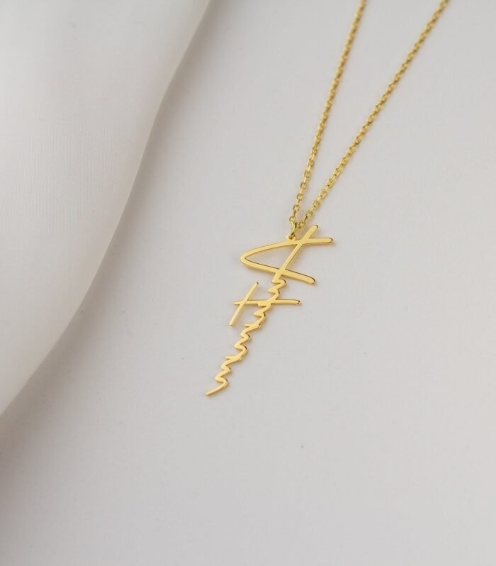 Personalized Vertical Name Necklace